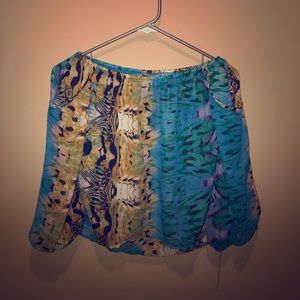 Funky off-the-shoulder top